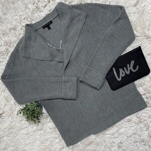 Banana Republic Factory Ribbed Cardigan 💗 Heather Gray